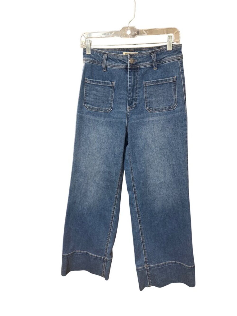 OAT New York Womens Wide Leg Cropped Denim Jeans Size 4/27
